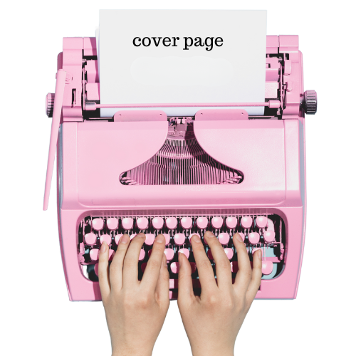 CV Cover Page Typing